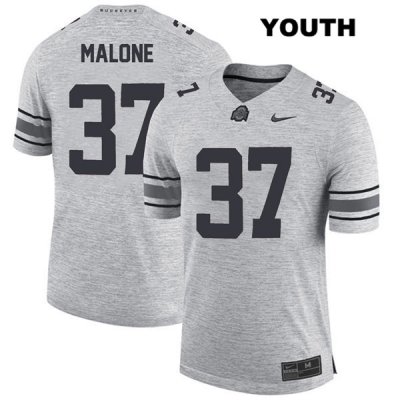 Youth NCAA Ohio State Buckeyes Derrick Malone #37 College Stitched Authentic Nike Gray Football Jersey IZ20J48ZV